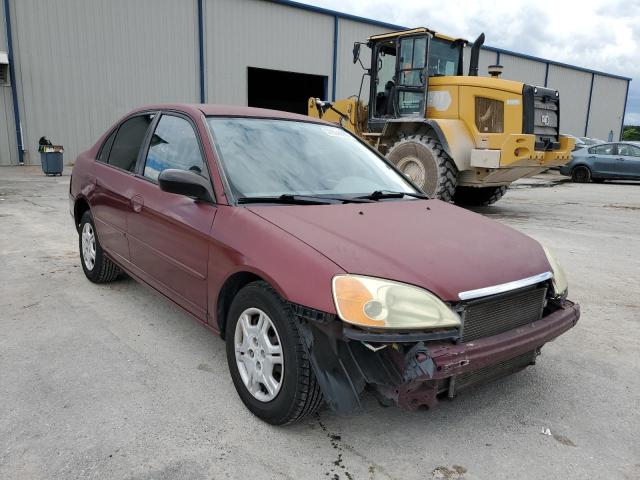 HONDA CIVIC LX 2002 with VIN 1HGES16552L006307 - Photo from auction