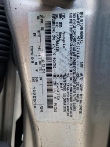 Photo 10 from auction – 2012 FORD FOCUS SE with VIN 1FAHP3F20CL460518
