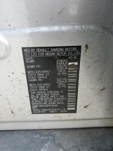 Photo 10 from auction – 2016 NISSAN ROGUE S with VIN KNMAT2MT4GP674438