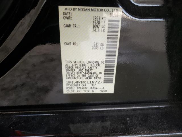 Photo 10 from auction – 2019 NISSAN ALTIMA S with VIN 1N4BL4BV1KC118727