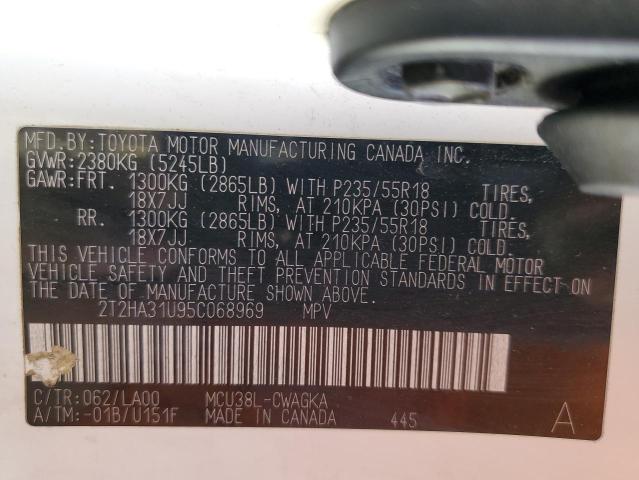 Foto 10 de la subasta – 2005 LEXUS RX 330 con VIN 2T2HA31U95C068969