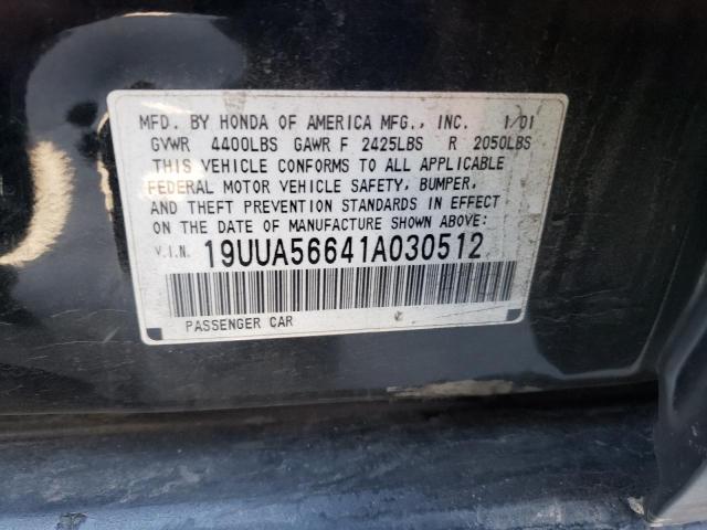 Photo 10 from auction – 2001 ACURA 3.2TL with VIN 19UUA56641A030512