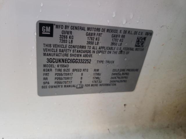 Photo 10 from auction – 2016 CHEVROLET SILVERADO with VIN 3GCUKNEC6GG332252