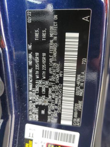 Photo 10 from auction – 2022 TOYOTA HIGHLANDER with VIN 5TDZZRAH3NS545152