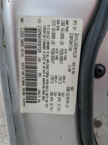 Photo 10 from auction – 2005 CHRYSLER PACIFICA T with VIN 2C4GM68455R367339