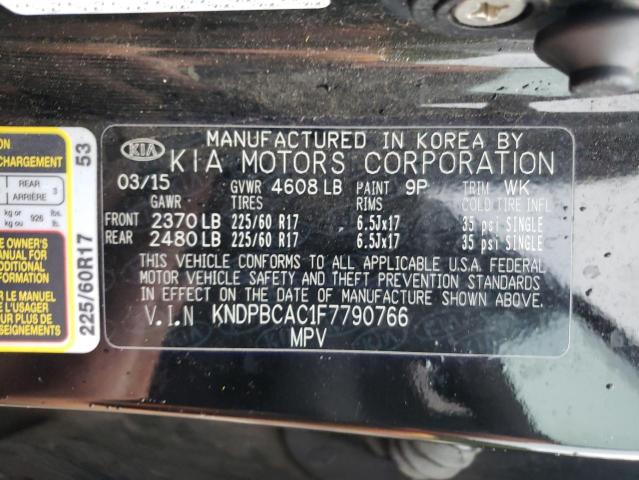 Photo 10 from auction – 2015 KIA SPORTAGE L with VIN KNDPBCAC1F7790766
