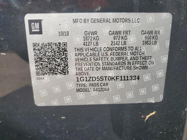 Photo 10 from auction – 2019 CHEVROLET MALIBU LT with VIN 1G1ZD5ST0KF111334