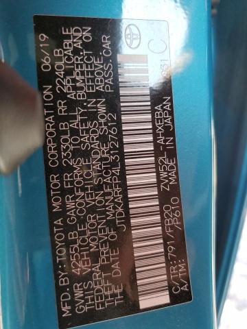 Photo 10 from auction – 2020 TOYOTA PRIUS PRIM with VIN JTDKARFP4L3127612