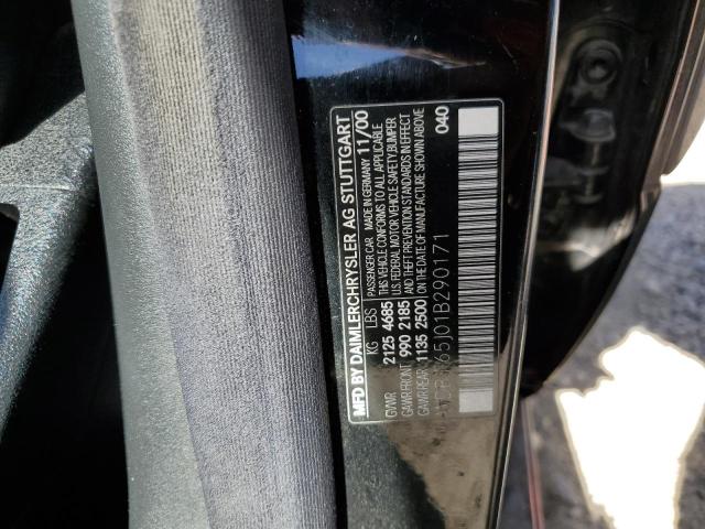 Photo 10 from auction – 2001 MERCEDES-BENZ E 320 with VIN WDBJF65J01B290171