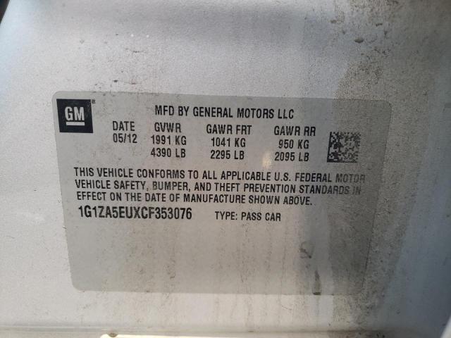 Photo 10 from auction – 2012 CHEVROLET MALIBU LS with VIN 1G1ZA5EUXCF353076