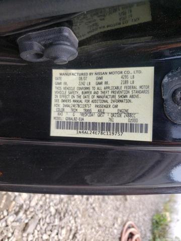 Photo 10 from auction – 2008 NISSAN ALTIMA 2.5 with VIN 1N4AL24E78C119757