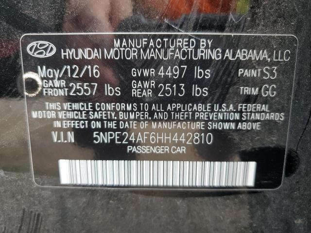 Photo 10 from auction – 2017 HYUNDAI SONATA SE with VIN 5NPE24AF6HH442810