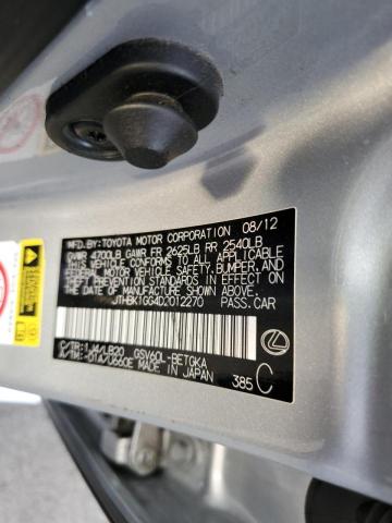 Photo 10 from auction – 2013 LEXUS ES 350 with VIN JTHBK1GG4D2012270