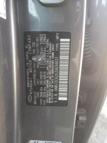 Photo 10 from auction – 2018 HYUNDAI TUCSON VAL with VIN KM8J3CA2XJU634631