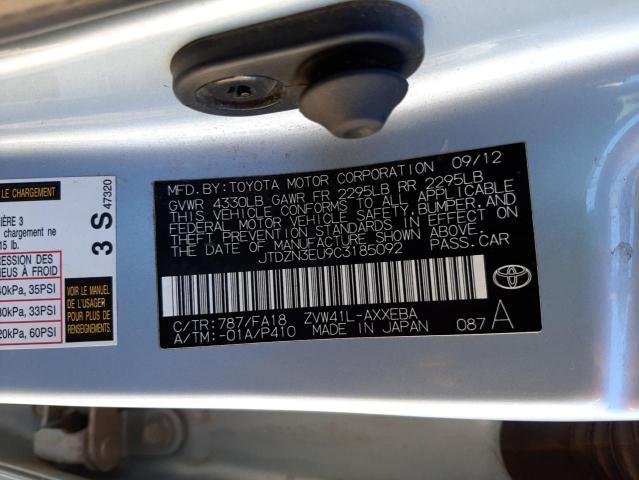Photo 10 from auction – 2012 TOYOTA PRIUS with VIN JTDZN3EU9C3185092