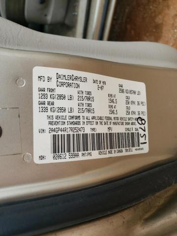 Photo 10 from auction – 2007 CHRYSLER TOWN & COU with VIN 2A4GP44R17R252473