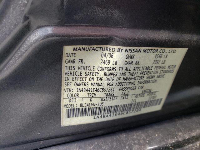 صورة رقم 10 من المزاد - 2006 NISSAN MAXIMA SE مع VIN 1N4BA41E46C857264