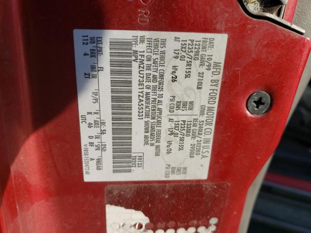 Photo 10 from auction – 2000 FORD EXPLORER X with VIN 1FMZU73E1YZA55331