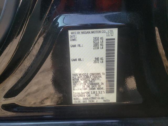 Photo 10 from auction – 2013 NISSAN ALTIMA 2.5 with VIN 1N4AL3AP5DC181325