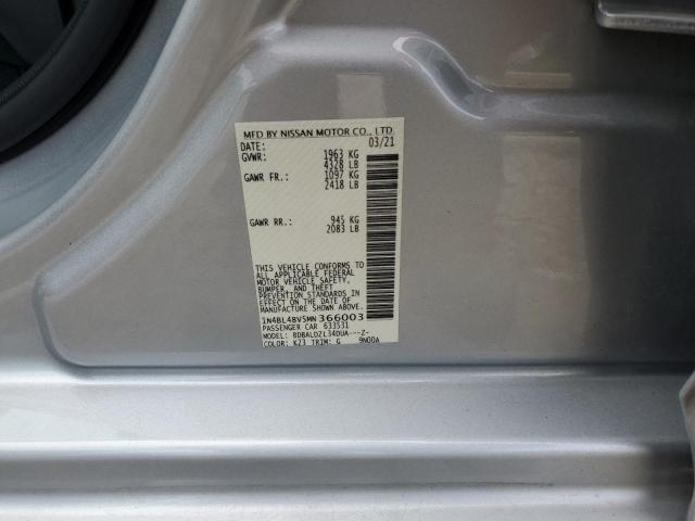 Photo 10 from auction – 2021 NISSAN ALTIMA S with VIN 1N4BL4BV5MN366003