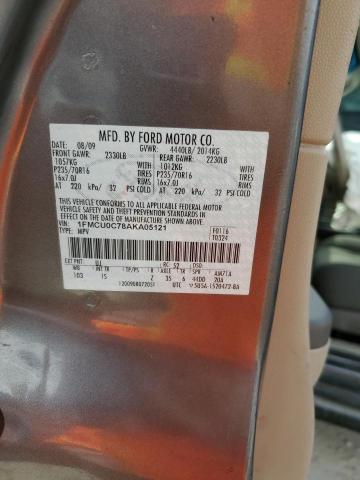 Photo 10 from auction – 2010 FORD ESCAPE XLS with VIN 1FMCU0C78AKA05121