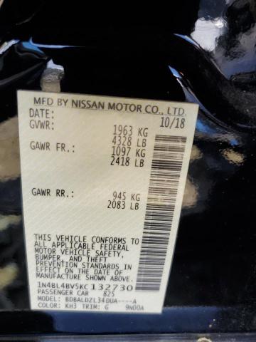 Photo 10 from auction – 2019 NISSAN ALTIMA S with VIN 1N4BL4BV5KC132730