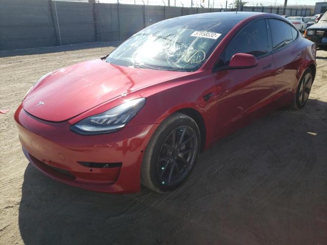 Photo 2 from auction – 2021 TESLA MODEL 3 with VIN 5YJ3E1EA7MF873029