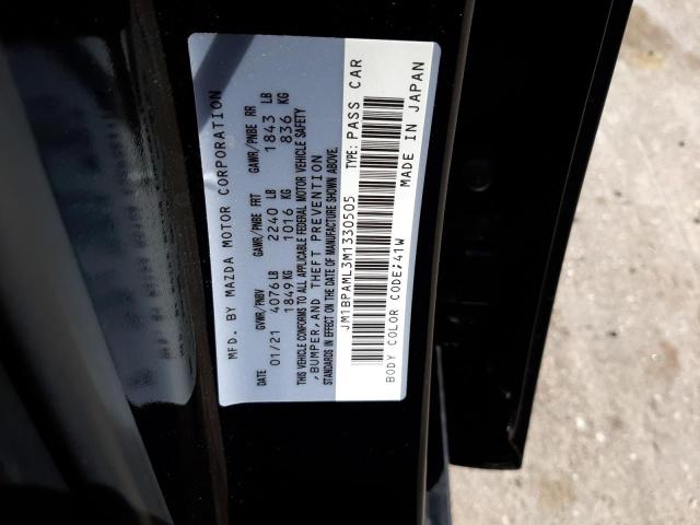 Photo 10 from auction – 2021 MAZDA 3 PREMIUM with VIN JM1BPAML3M1330505
