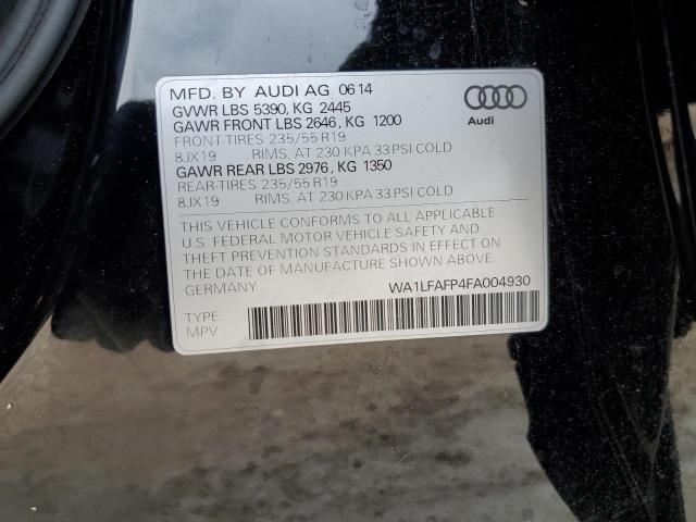 صورة رقم 10 من المزاد - 2015 AUDI Q5 PREMIUM مع VIN WA1LFAFP4FA004930