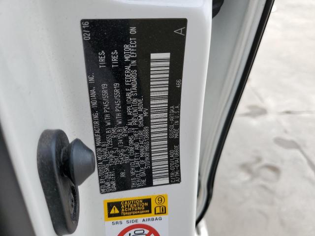 Photo 10 from auction – 2016 TOYOTA HIGHLANDER with VIN 5TDYKRFH8GS138889