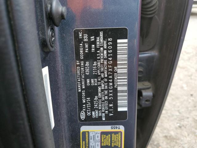 Photo 10 from auction – 2015 KIA OPTIMA LX with VIN 5XXGM4A7XFG416098