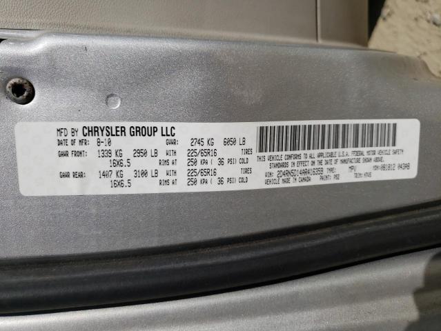 Photo 10 from auction – 2010 DODGE GRAND CARA with VIN 2D4RN5D14AR416359