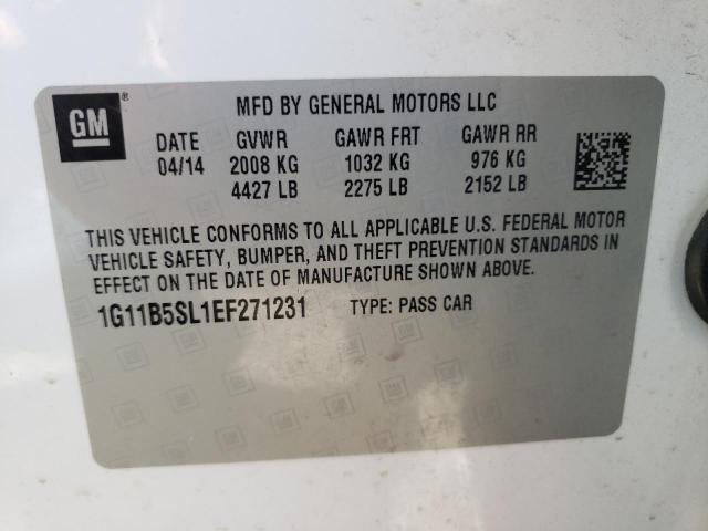 Photo 10 from auction – 2014 CHEVROLET MALIBU LS with VIN 1G11B5SL1EF271231