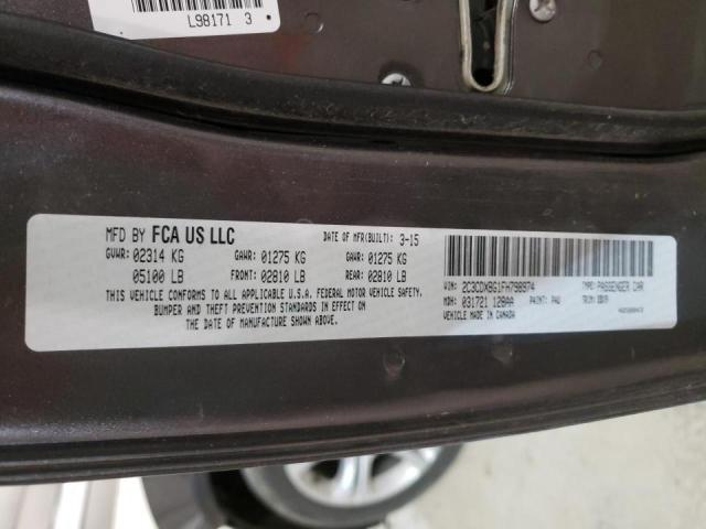 Photo 10 from auction – 2015 DODGE CHARGER SE with VIN 2C3CDXBG1FH798974