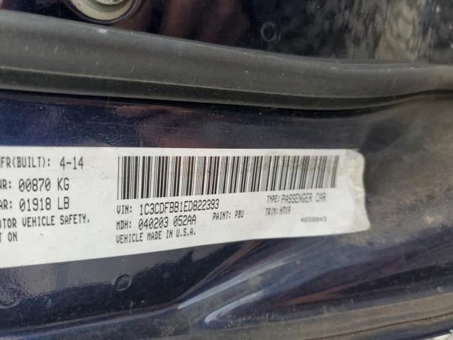 Photo 10 from auction – 2014 DODGE DART SXT with VIN 1C3CDFBB1ED822393