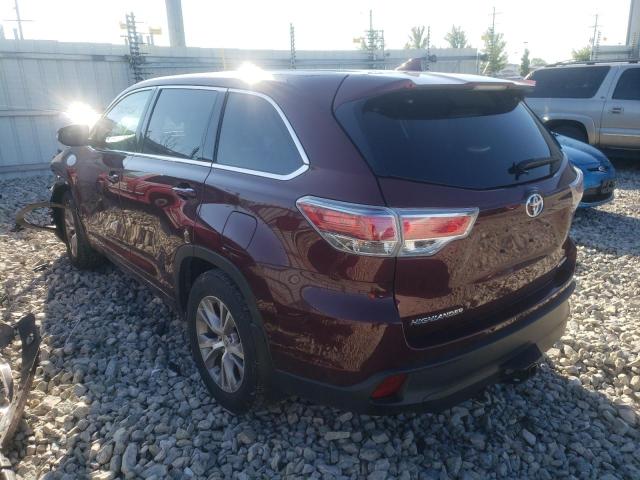 Photo 3 from auction – 2015 TOYOTA HIGHLANDER with VIN 5TDBKRFH3FS203667