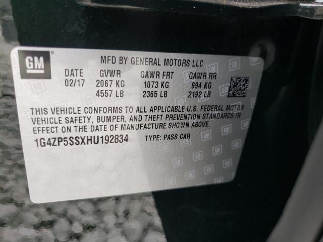 Photo 10 from auction – 2017 BUICK LACROSSE E with VIN 1G4ZP5SSXHU192834