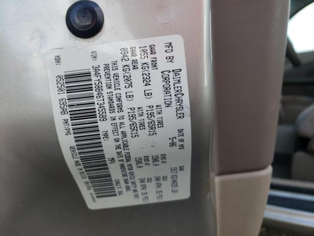 Photo 10 from auction – 2006 CHRYSLER PT CRUISER with VIN 3A4FY58B46T345589