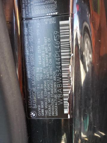 Photo 10 from auction – 2004 BMW 330 CI with VIN WBABW53444PL46159