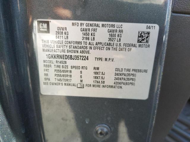 Photo 10 from auction – 2011 GMC ACADIA SLE with VIN 1GKKRNED6BJ357224