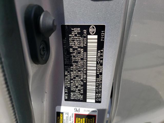 Zdjęcie 10 z aukcji – 2012 TOYOTA CAMRY BASE z VIN 4T1BF1FK3CU582660