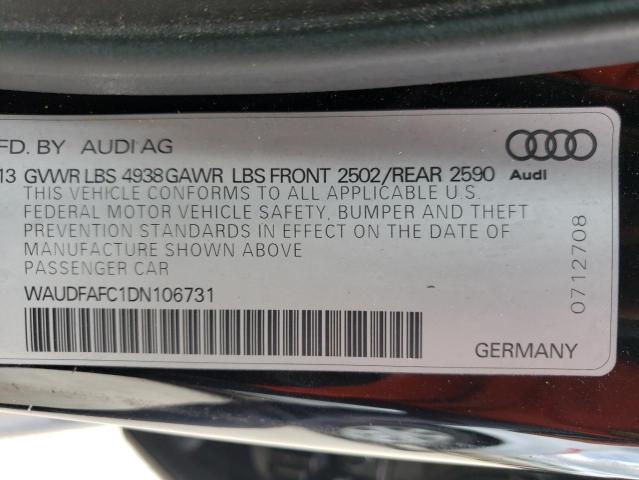 Photo 10 from auction – 2013 AUDI A6 PREMIUM with VIN WAUDFAFC1DN106731