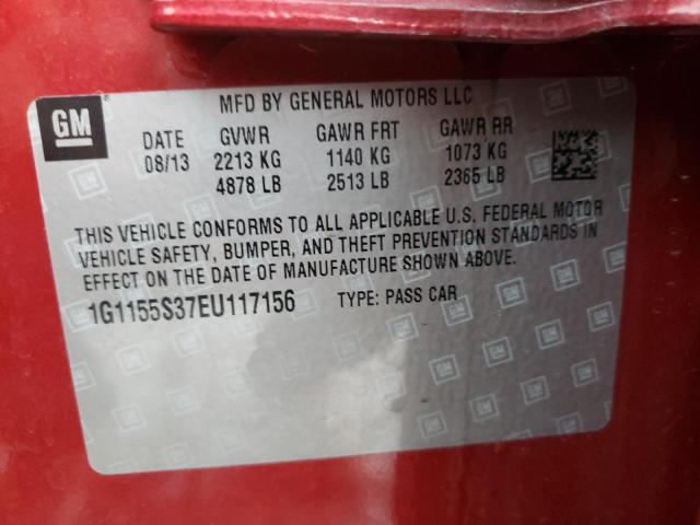 Photo 10 from auction – 2014 CHEVROLET IMPALA LTZ with VIN 1G1155S37EU117156