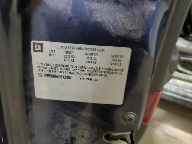 Photo 10 from auction – 2008 CHEVROLET IMPALA LS with VIN 2G1WB58K689242082