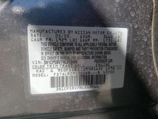 Photo 10 from auction – 2022 NISSAN KICKS with VIN 3N1CP5BV7NL513466