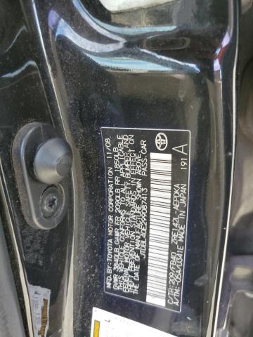 Photo 10 from auction – 2009 TOYOTA COROLLA BA with VIN JTDBL40E299087413