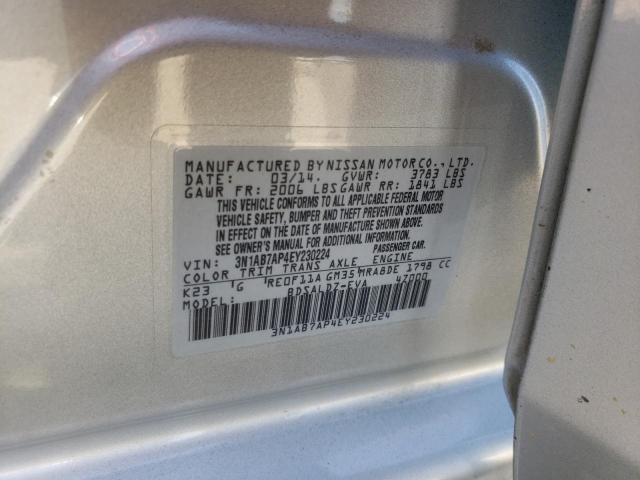 Photo 10 from auction – 2014 NISSAN UK with VIN 3N1AB7AP4EY230224