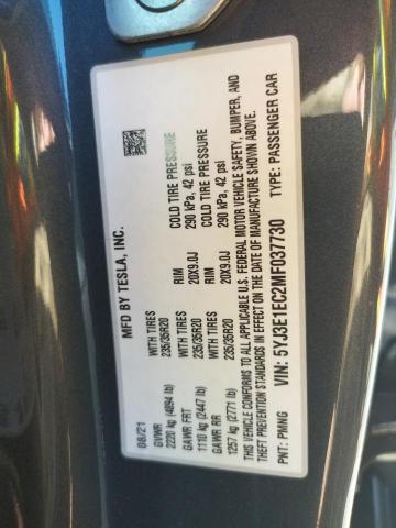 Photo 10 from auction – 2021 TESLA MODEL 3 with VIN 5YJ3E1EC2MF037730