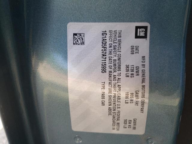 Photo 10 from auction – 2010 CHEVROLET COBALT 1LT with VIN 1G1AD5F57A7115995