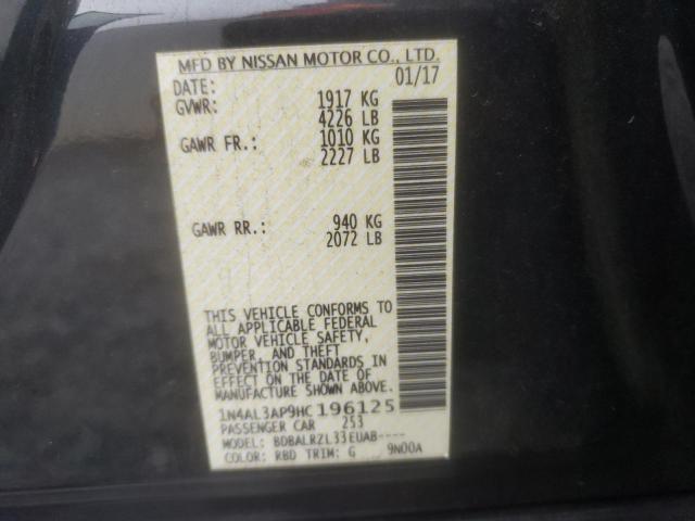 Photo 10 from auction – 2017 NISSAN ALTIMA 2.5 with VIN 1N4AL3AP9HC196125